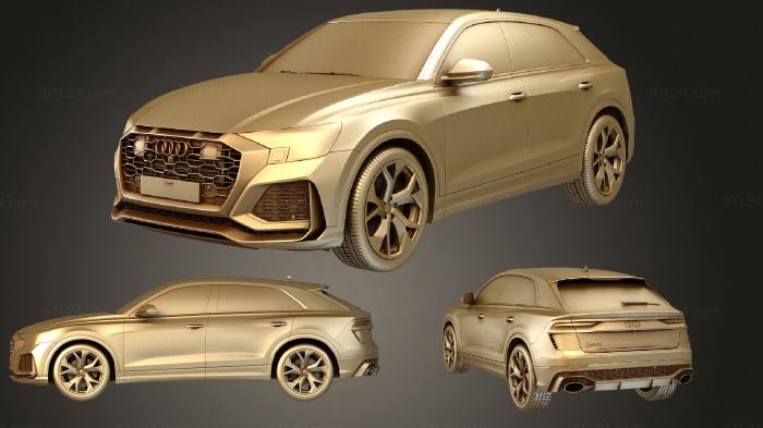 Автомобили и транспорт (Audi Q8 RS 2020, CARS_0598) 3D модель для ЧПУ станка